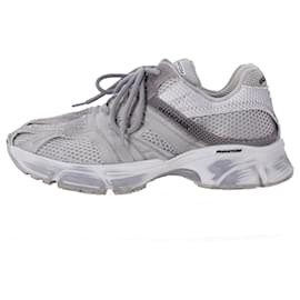 Balenciaga- Balenciaga Phantom Washed Sneakers in Grey Polyester-Grey