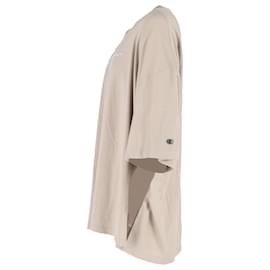 Rick Owens-Rick Owens x Champion® Cotton T-Shirt in Beige Cotton-Beige