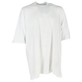 Camiseta oversized Rick Owens en algodón blanco Blanco