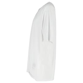 Rick Owens-Rick Owens Oversized T-Shirt in White Cotton-White