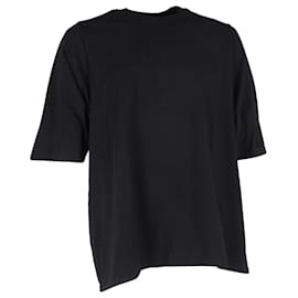 Rick Owens-Rick Owens Oversized T-Shirt in Black Cotton-Black