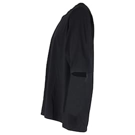 Rick Owens-Rick Owens Oversized T-Shirt in Black Cotton-Black