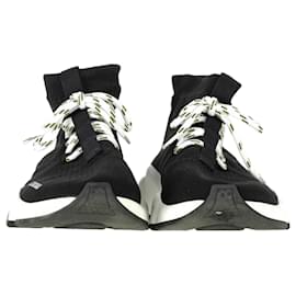 Balenciaga-Balenciaga Lace Up Speed Sneakers in Black Polyester-Black