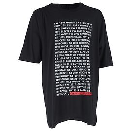 Camiseta oversized Rick Owens Performa en algodón negro Negro