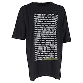 Rick Owens-Rick Owens Performa Overized T-Shirt in Black Cotton-Black