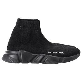 Baskets Balenciaga Speed Trainer en polyester noir Noir