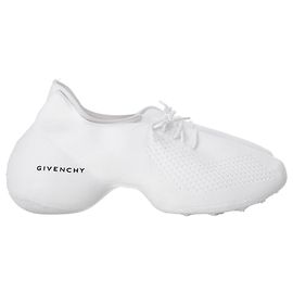 Givenchy TK-360 Slip-On Sneakers aus weißem Polyester Weiß Roh