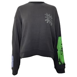 Alexander Mcqueen-MCQ “Fantasma No. 5” Crew Neck Sweatshirt in Black Cotton-Black