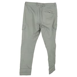 Stone Island-Stone Island Patch Logo Pants in Green Cotton-Green
