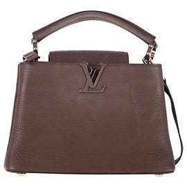 Bolsa Louis Vuitton BB Capucines em couro marrom Marrom Vermelho