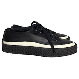 Salvatore Ferragamo-Ferragamo Storm Sneakers in Black Leather-Black