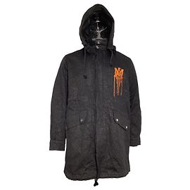 Parka de algodón negro con estampado gráfico Amiri Negro