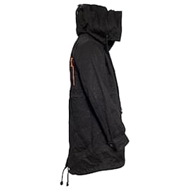 Amiri-Amiri Graphic Print Parka in Black Cotton-Black