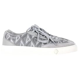 Dior-Dior B101 Low Top CD Diamond Sneakers in Grey Suede-Grey