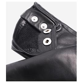 Rag & Bone-Rag & Bone Black lamb leather snap gloves-Black