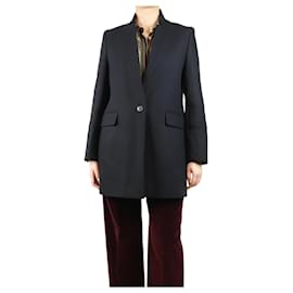 Autre Marque-Navy blue single breasted jacket - size UK 10-Blue