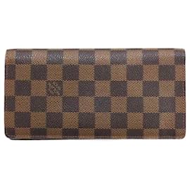 Louis Vuitton-Louis Vuitton Damier Long Wallet-Brown,Damier ebene