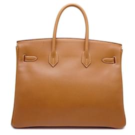 Hermès-Hermes Birkin 35 Handbag-Brown,Camel