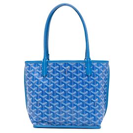 Goyard Azul Mini Goyardine Reversible Anjou Azul