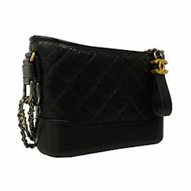 Chanel-Chanel Gabrielle Calfskin Shoulder Bag-Black