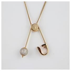 Fendi-Fendi Fendace Necklace-Golden