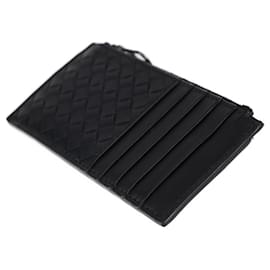 Bottega Veneta-Bottega Veneta Intrecciato Black Card Case-Black
