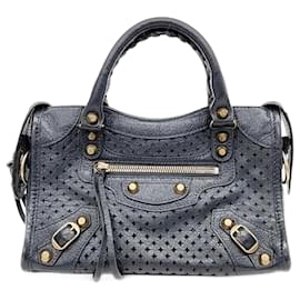 Balenciaga-Balenciaga Motor Mini City Bag -Grey