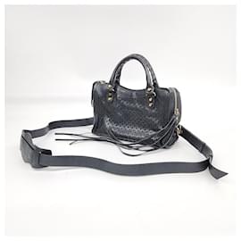 Balenciaga-Balenciaga Motor Mini City Bag -Grey