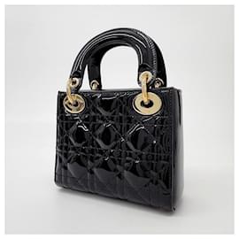 Dior-Christian Dior Patent Lady Bag Mini -Black