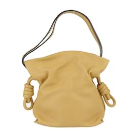 Loewe Flamenco Knot Kleine Schultertasche Kamel