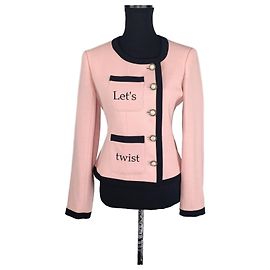 Moschino Cheap And Chic Moschino Let's Twist Again pink jacket 1990s Black Pink