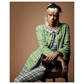 Chanel-Lime Green Lesage Tweed Jacket-Other