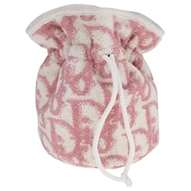Christian Dior-Christian Dior Purse Pouch Pile Pink White Auth bs21872-Pink,White