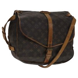 LOUIS VUITTON Borsa a Spalla Monogram Saumur 35 M42254 LV Auth ki5377 Monogramma