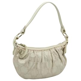 Céline-CELINE Paris Macadam Canvas Hand Bag Gold Tone Auth yk16913-Other