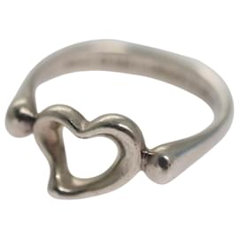 Autre Marque-TIFFANY&Co. Open Heart Ring Ag925 Silver Auth yk16935-Silvery