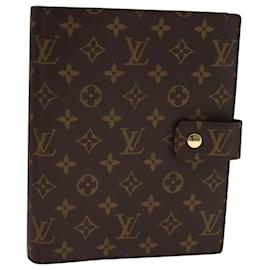 Louis Vuitton-LOUIS VUITTON Monogram Agenda GM Day Planner Cover R20006 LV Auth yk16871A-Monogram