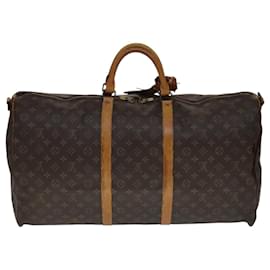 Louis Vuitton-LOUIS VUITTON Monogram Keepall Bandouliere 60 Boston Bag M41412 LV Auth 105967-Monogram