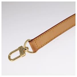 Louis Vuitton-LOUIS VUITTON Adjustable Shoulder Strap Leather 35""-42.1"" Beige Auth ar13150-Beige