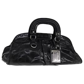 Dolce & Gabbana-DOLCE&GABBANA Hand Bag Leather Black Auth am7606-Black