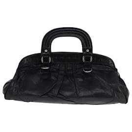 Dolce & Gabbana-DOLCE&GABBANA Hand Bag Leather Black Auth am7606-Black