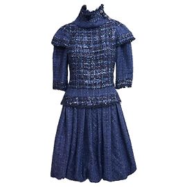 Robe en tweed Chanel 14K$ Worth Musée Paris / Edimbourg Défilé 36 FR Multicolore
