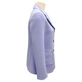 Autre Marque-Vivetta Violet 2022 Button-front Crepe Blazer-Purple