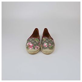 Espadrilles GUCCI T.EU 40 Cuir Beige