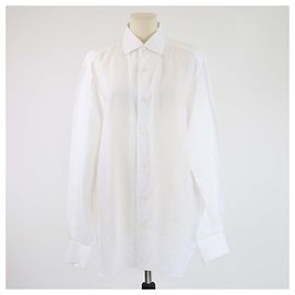Ermenegildo Zegna ZEGNA Hemden T.International L Leinen Weiß