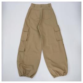 Autre Marque-THE FRANKIE SHOP Trousers T.FR  Cotton-Brown