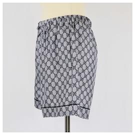 Gucci-GUCCI Trousers T.FR 39 Silk-Blue