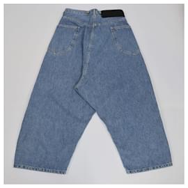 Loewe-LOEWE Trousers T.FR 39 Cotton-Blue
