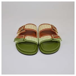 Fendi-FENDI Flats T.EU M Leather-Brown