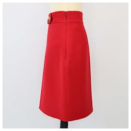 Gucci-GUCCI Skirts T.FR  Synthetic-Red